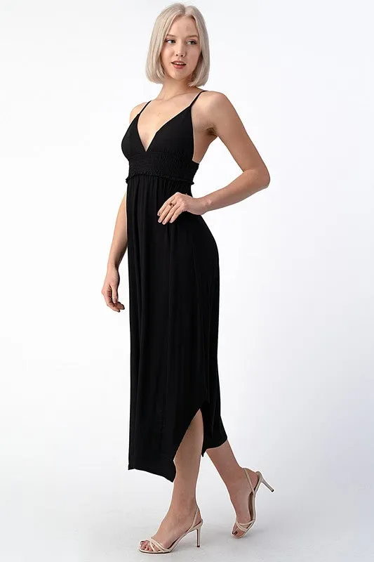 DENA SMOCKED MAXI DRESS