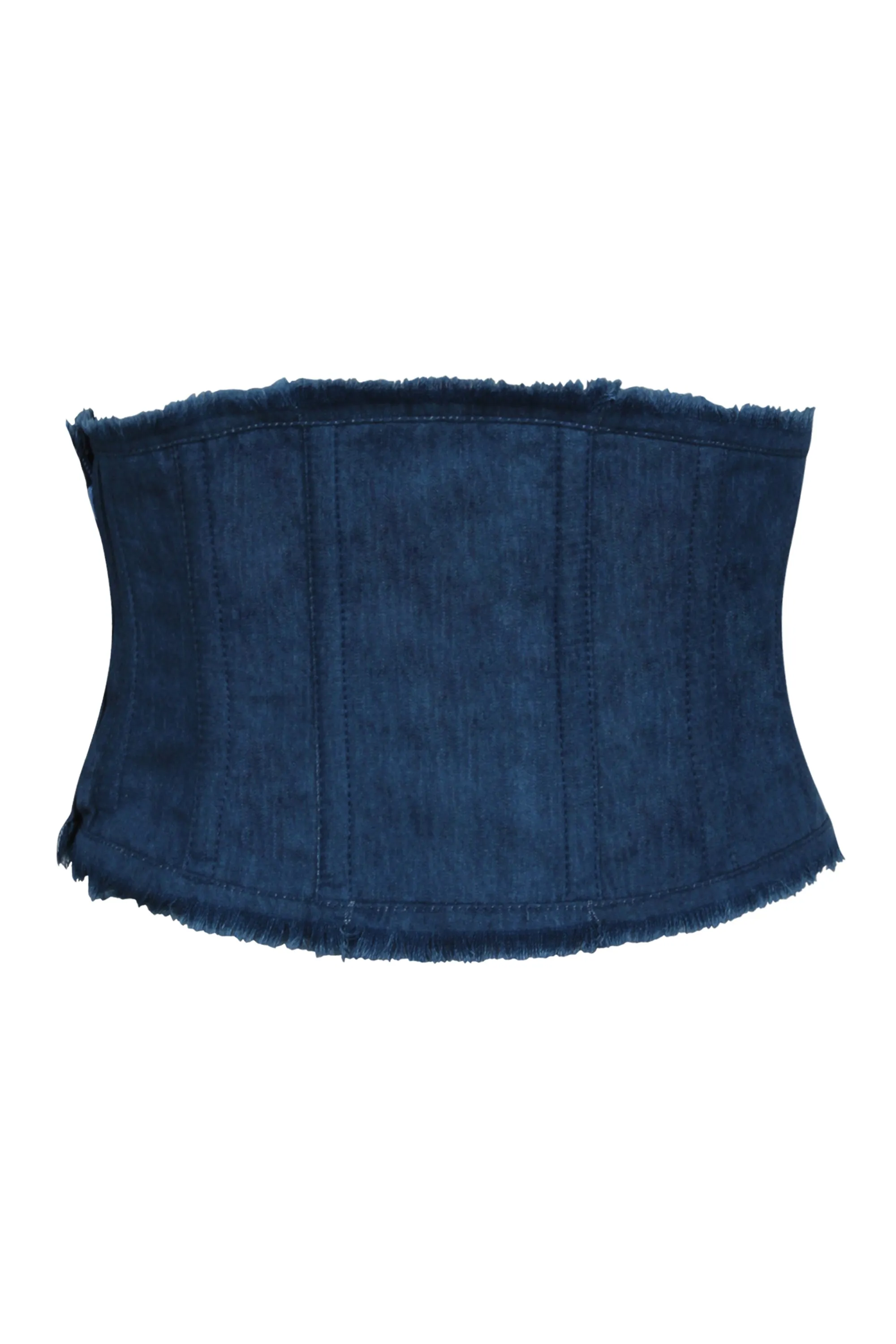 Denim Corset Inspired Front Tie Belt