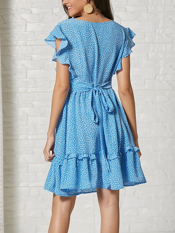 Design Polka Dot Print Dress