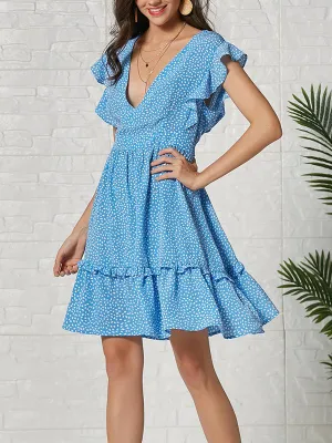Design Polka Dot Print Dress