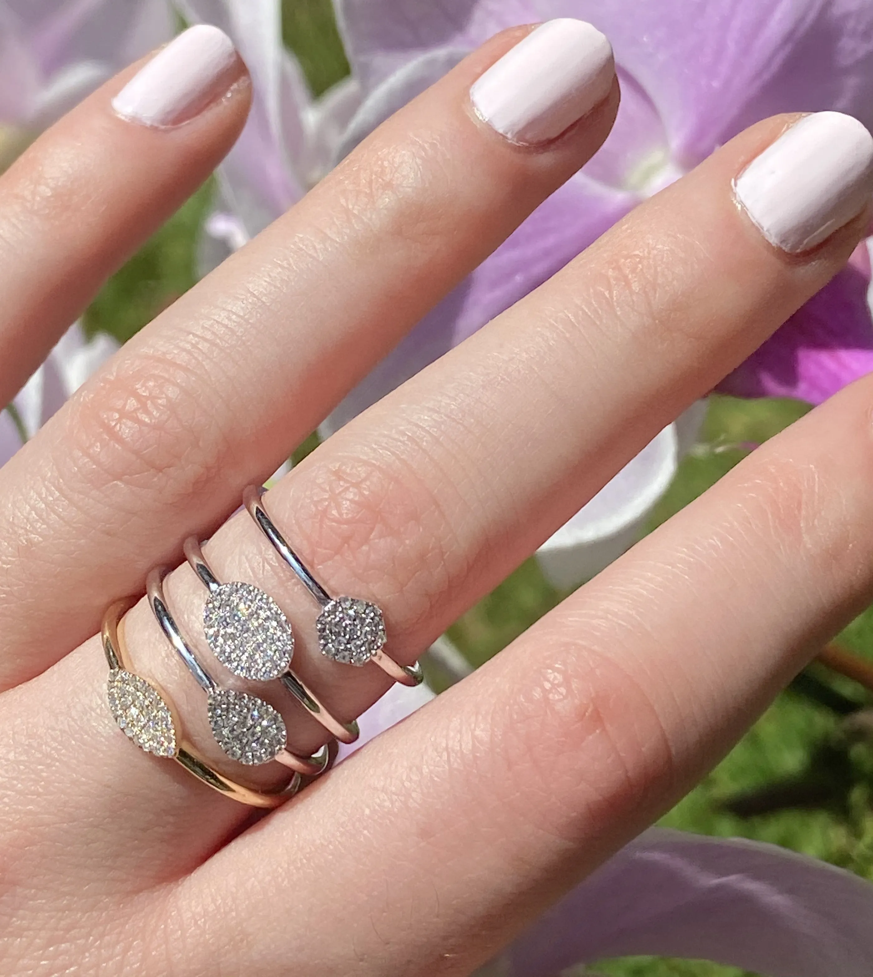 Diamond Oval Ring