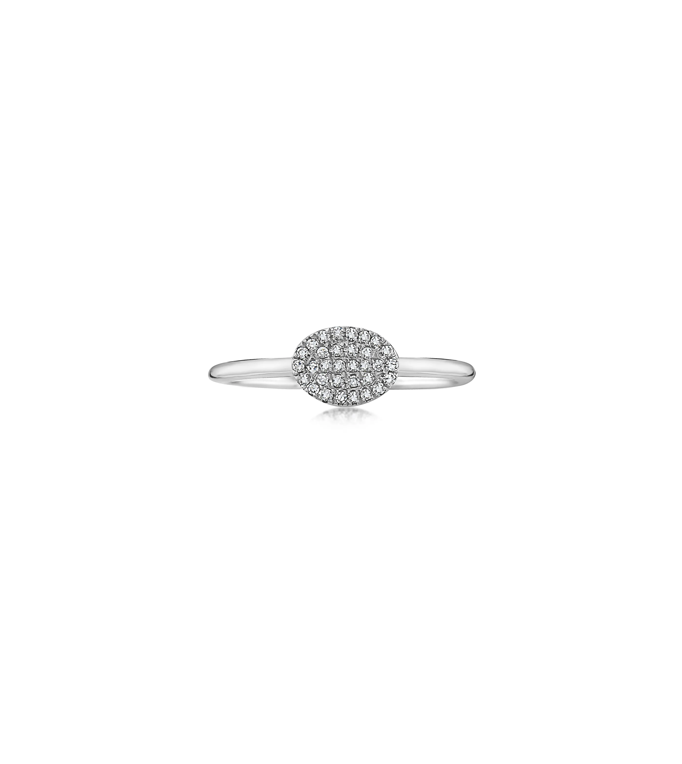 Diamond Oval Ring