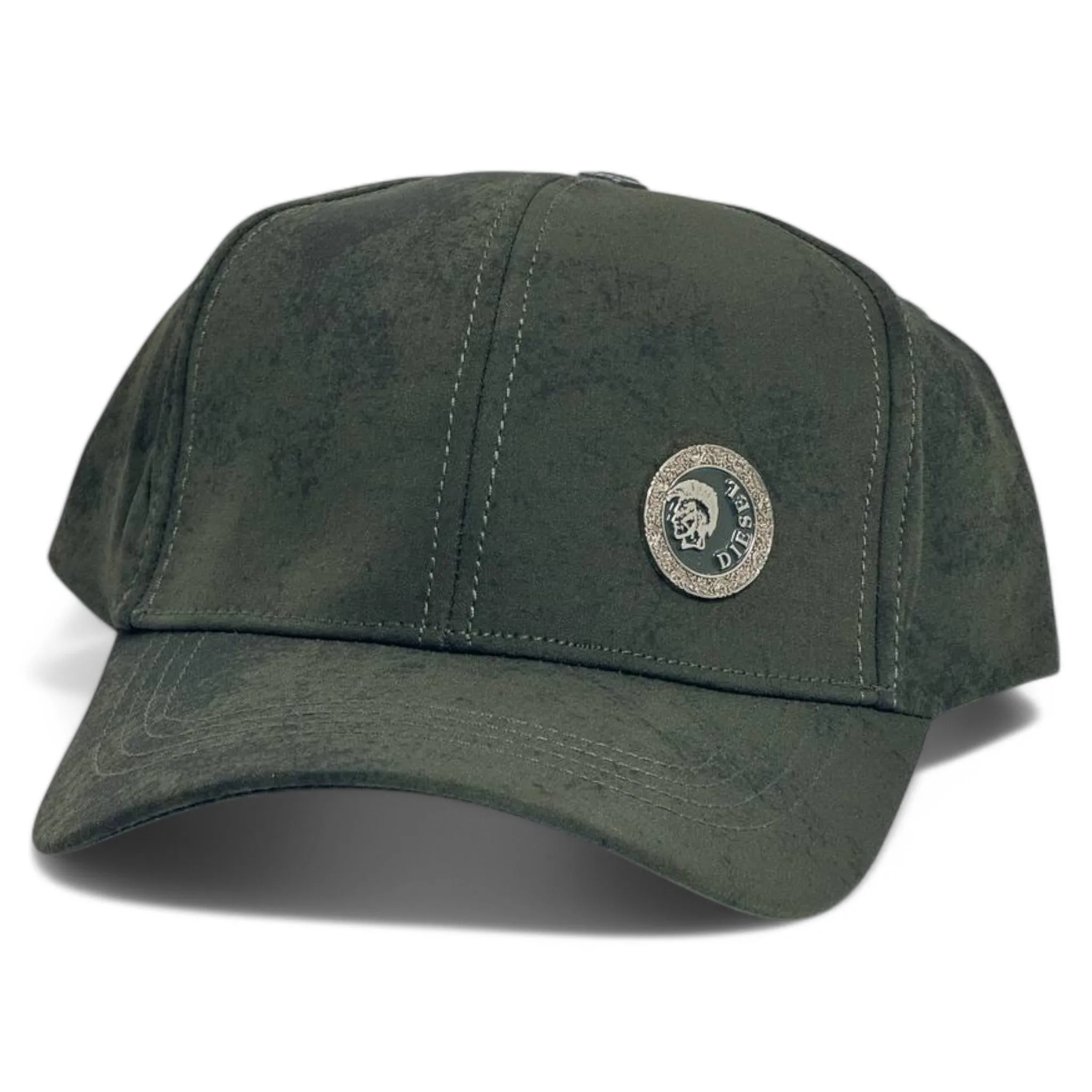 Diesel Washed Cap with Metal Logo