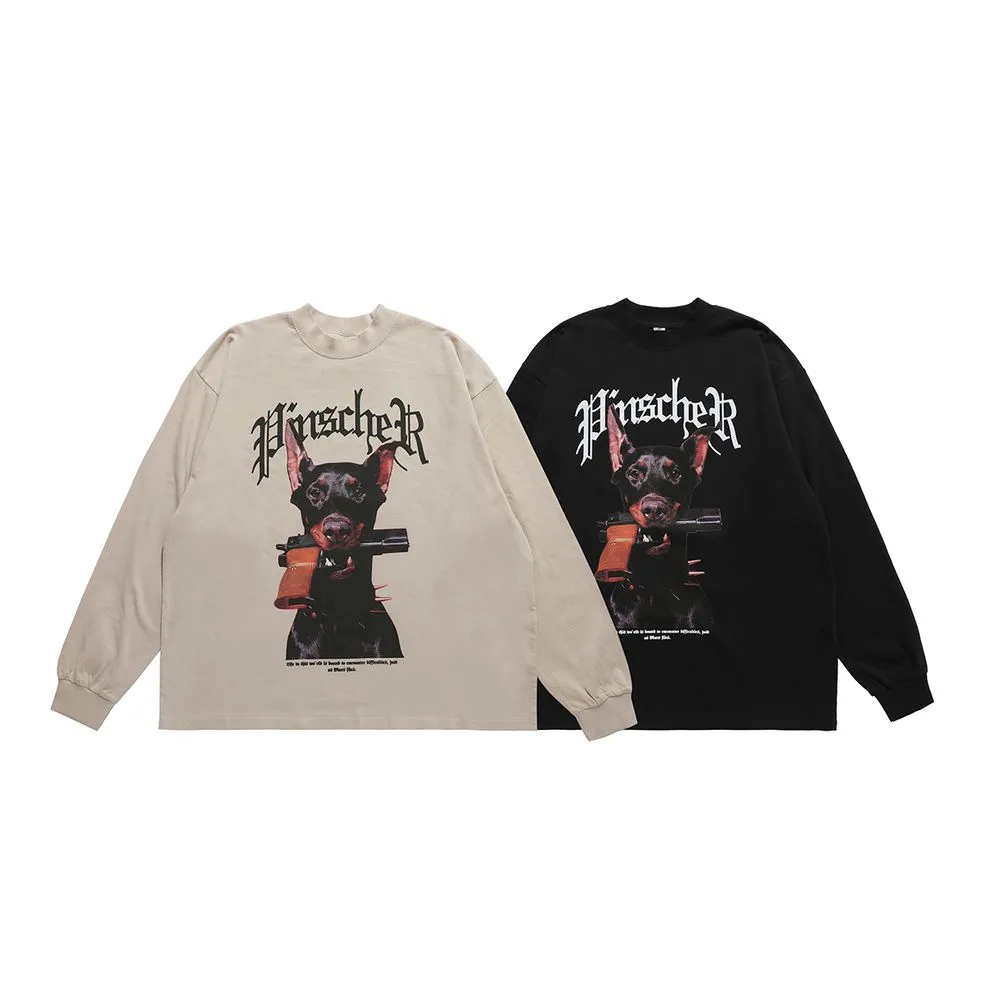 Doberman Pistol Print Sweatshirt