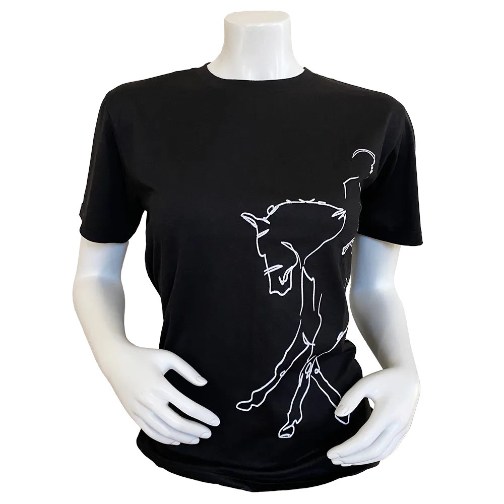 Dressage T-shirt Unisex Black