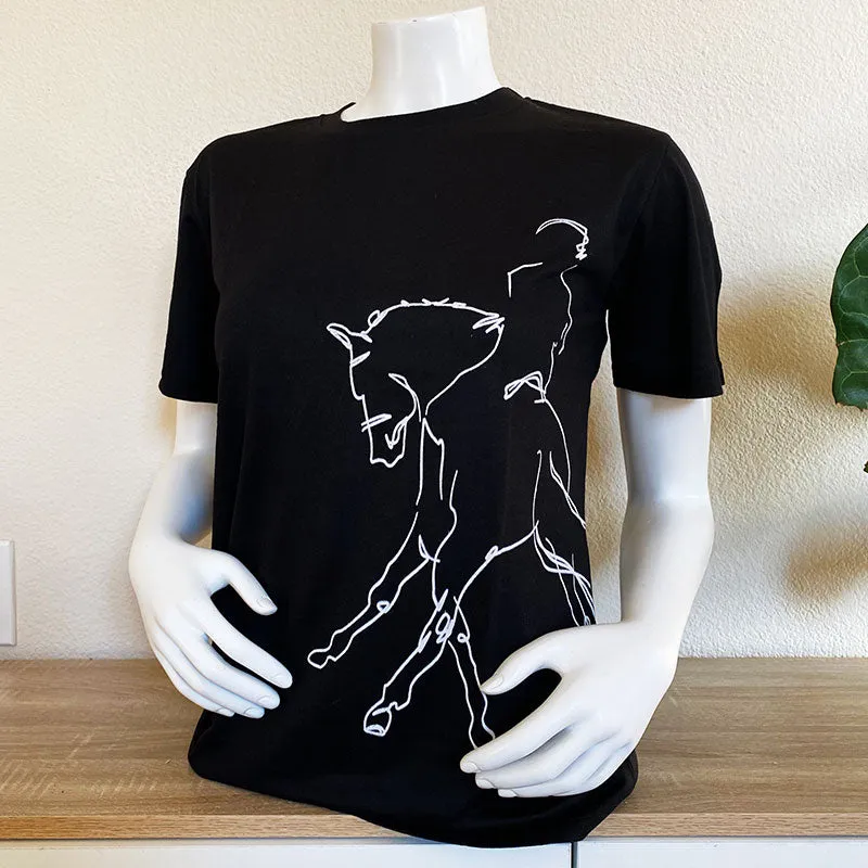 Dressage T-shirt Unisex Black