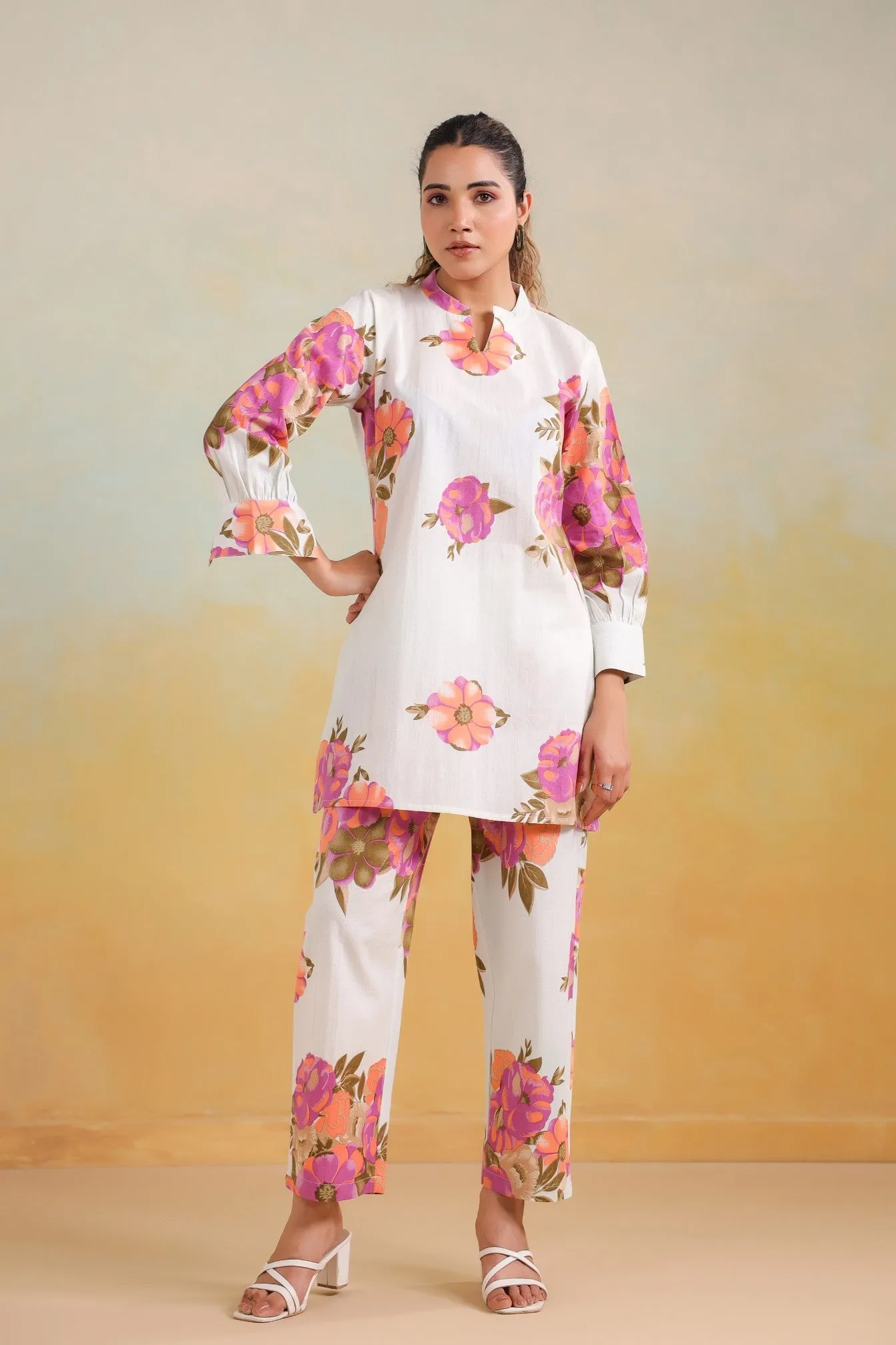 Elegant Floral Co-ord Set – Sophisticated & Timeless Style
