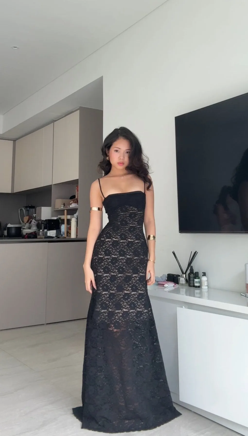 Elegant Lace Back Dress