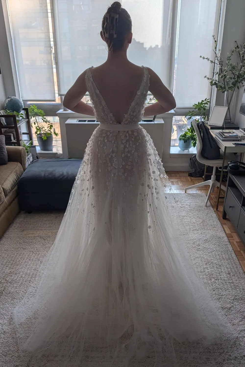 Elegant Plunging V Neckline