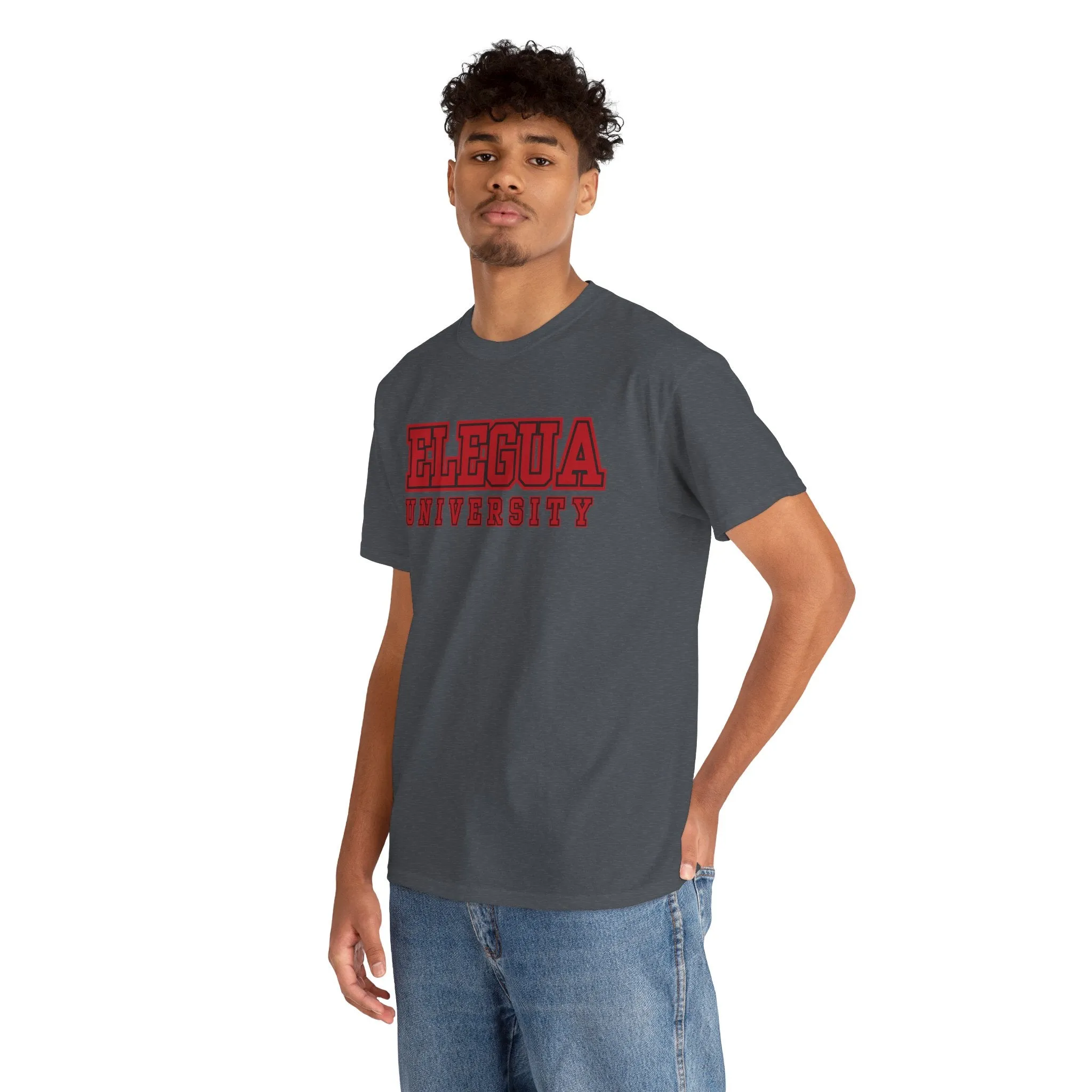 Elegua University Unisex Heavy Cotton Tee - Casual College Style T-Shirt