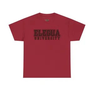 Elegua University Unisex Heavy Cotton Tee - Casual College Style T-Shirt