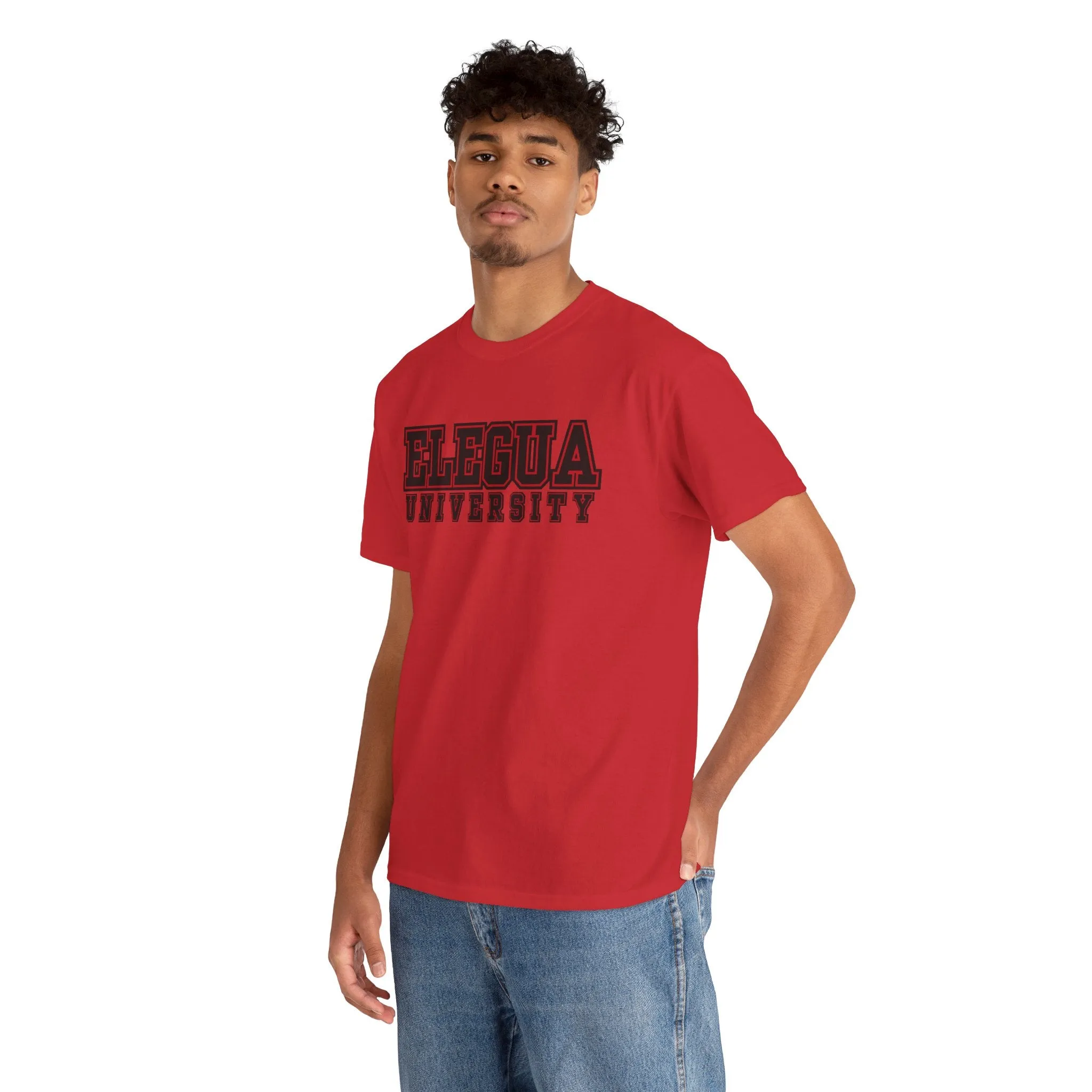 Elegua University Unisex Heavy Cotton Tee - Casual College Style T-Shirt