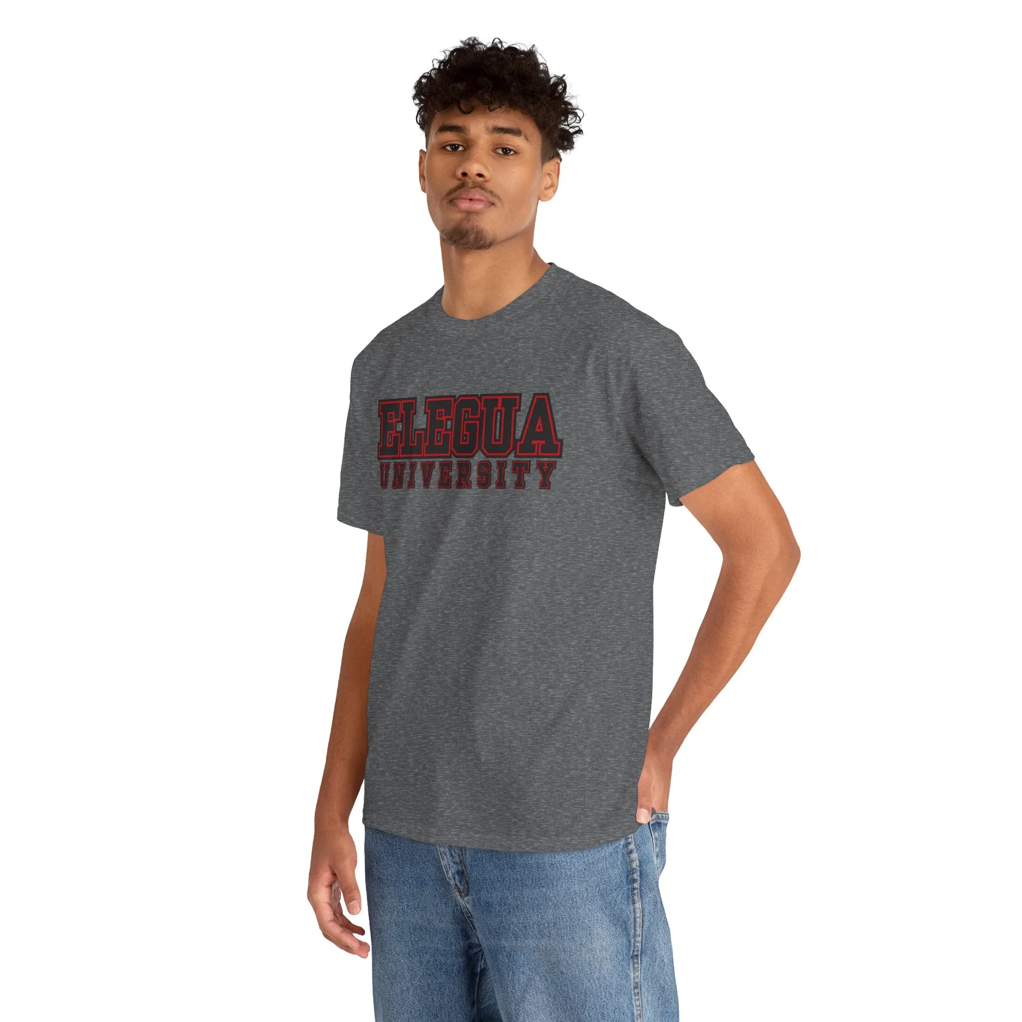 Elegua University Unisex Heavy Cotton Tee - Casual College Style T-Shirt