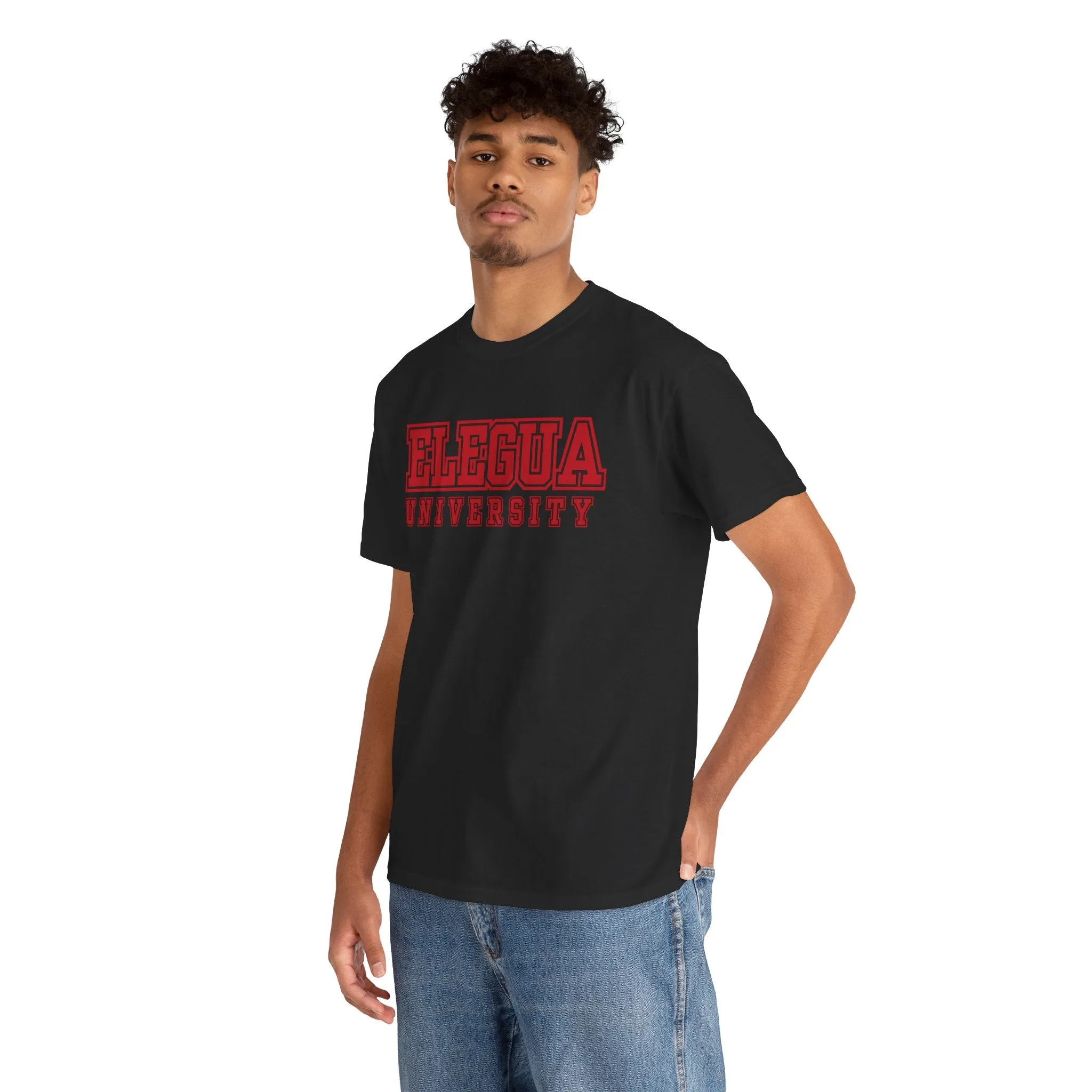 Elegua University Unisex Heavy Cotton Tee - Casual College Style T-Shirt