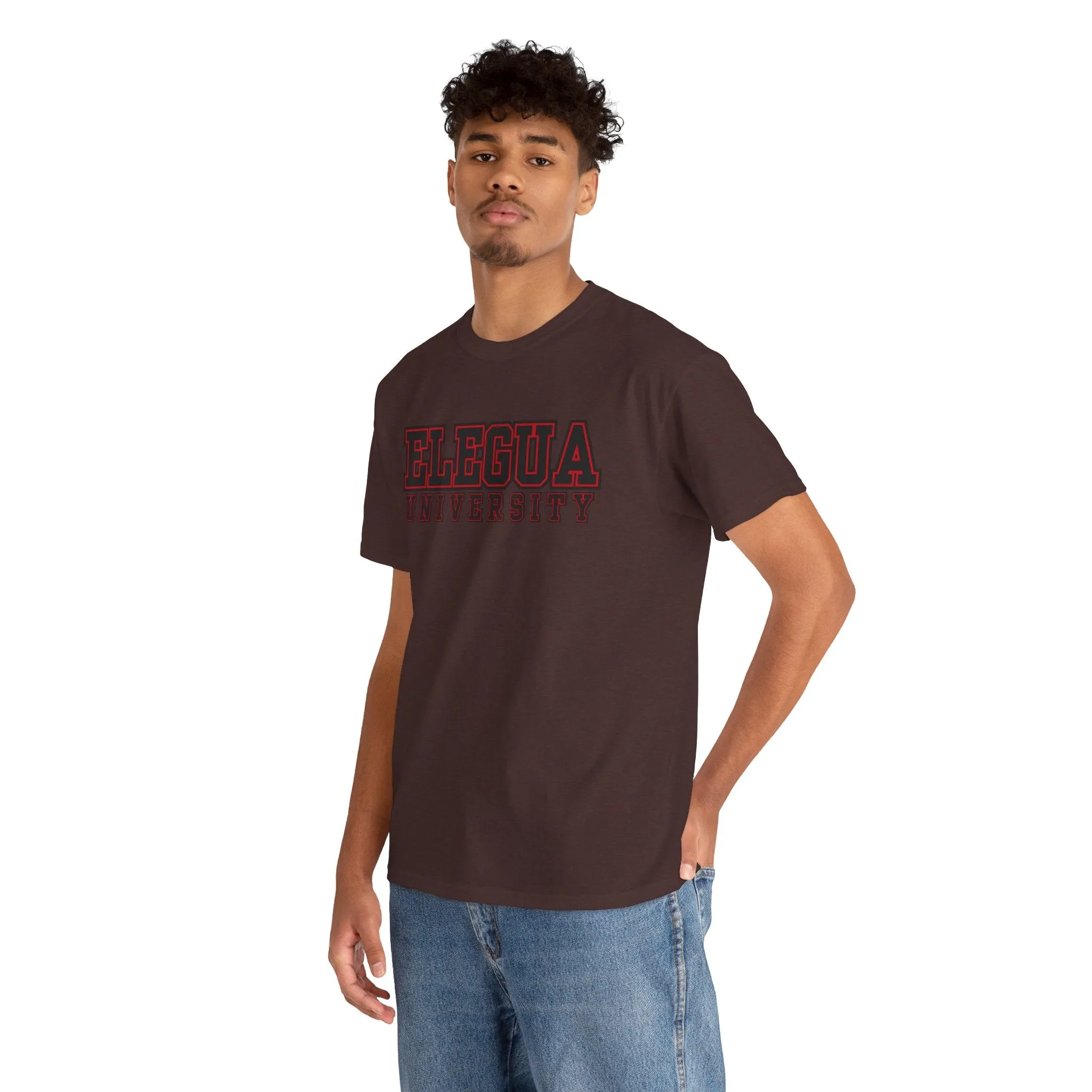 Elegua University Unisex Heavy Cotton Tee - Casual College Style T-Shirt