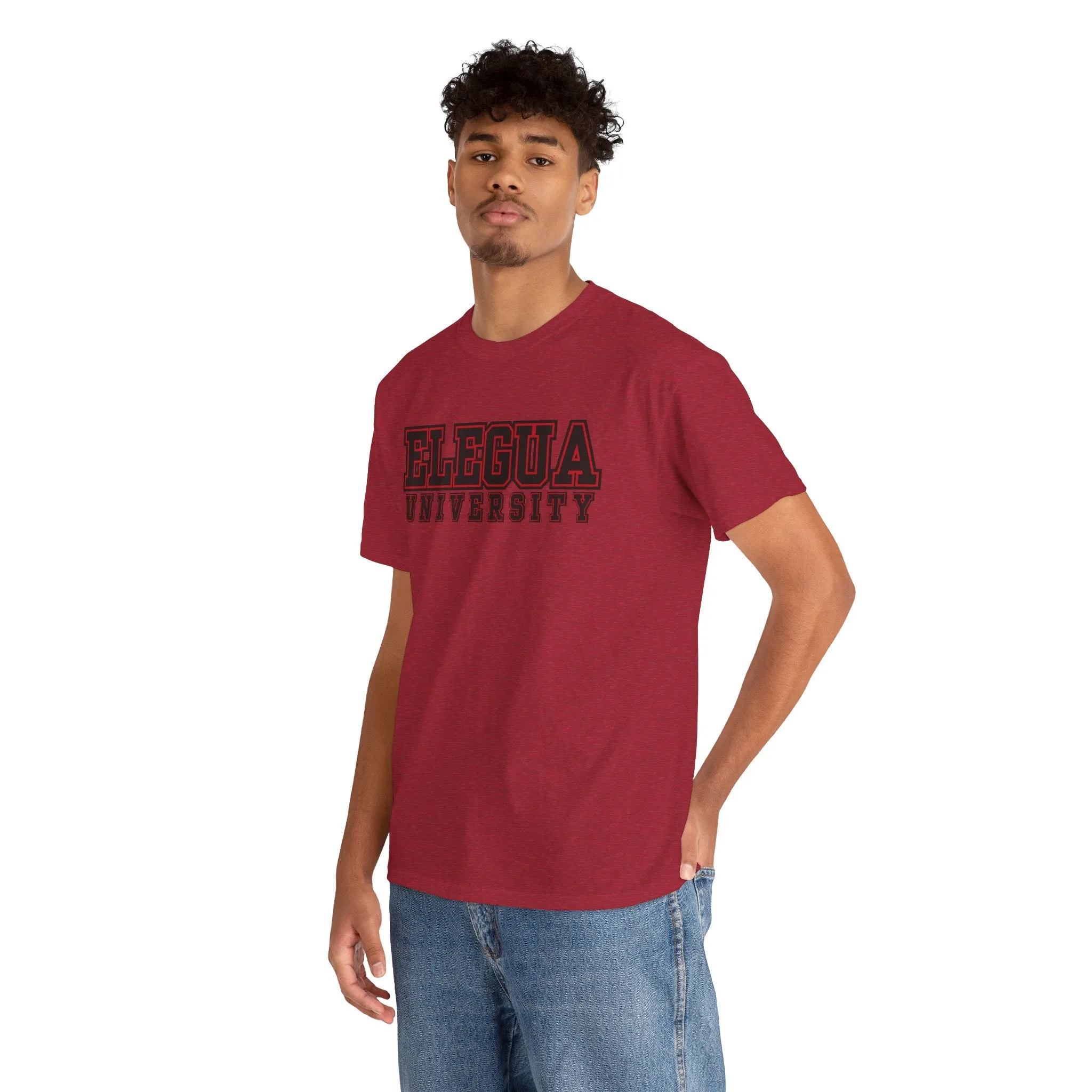 Elegua University Unisex Heavy Cotton Tee - Casual College Style T-Shirt