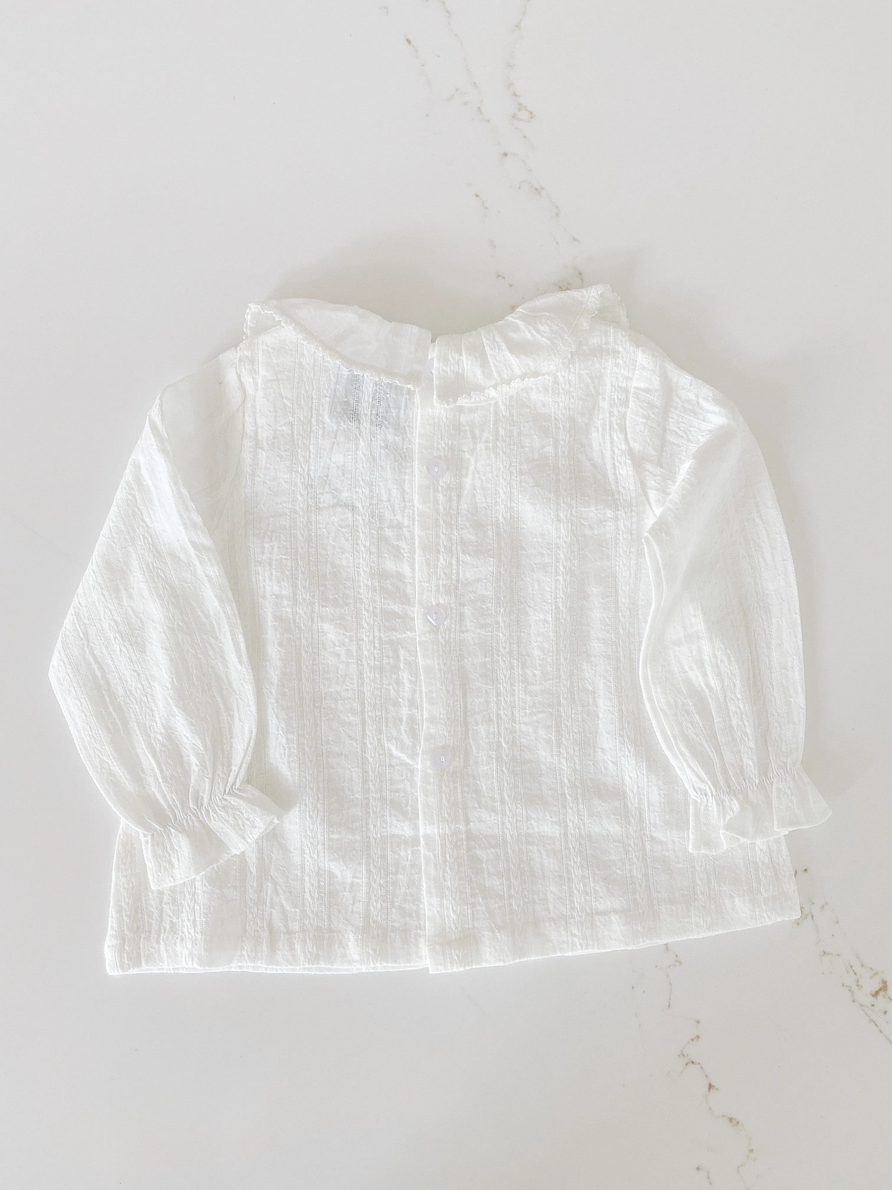 Embroidered Cotton Top - White