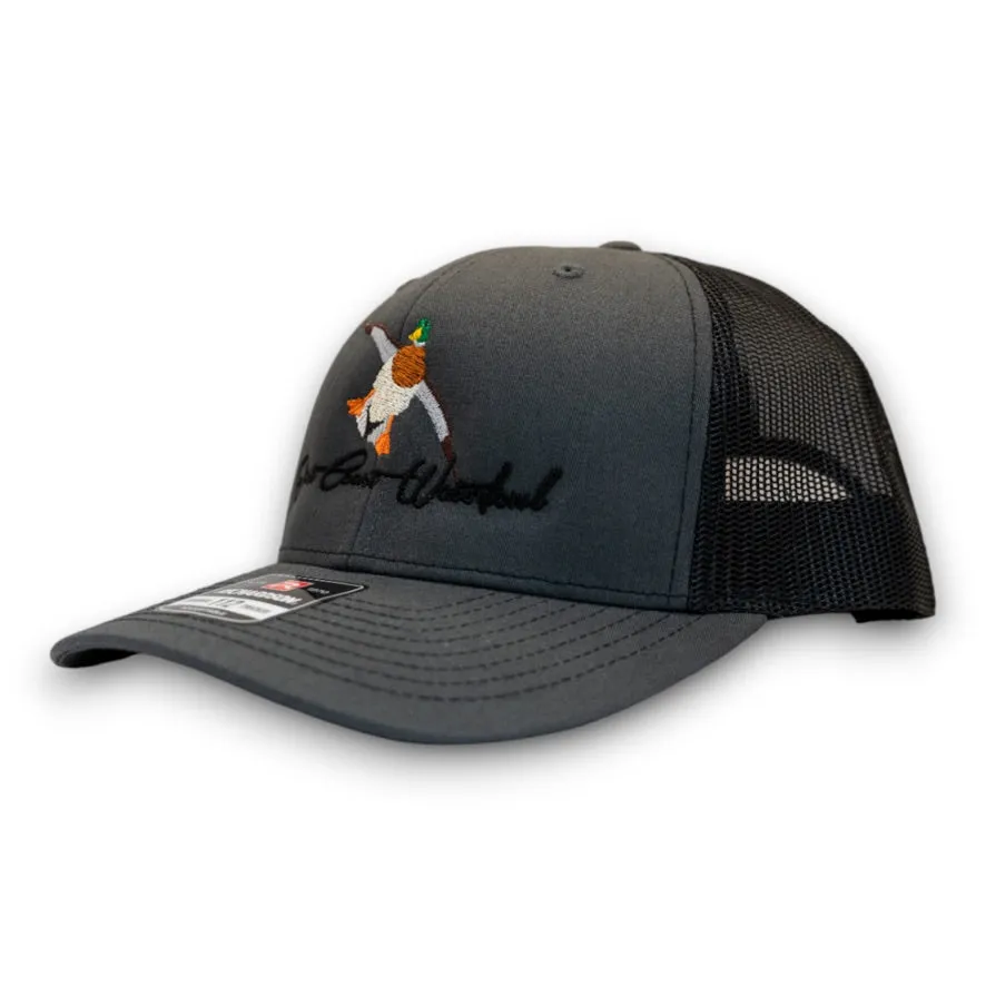 Embroidered Mallard Snapback Hats