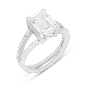 Emerald Cut Diamond Engagement Ring