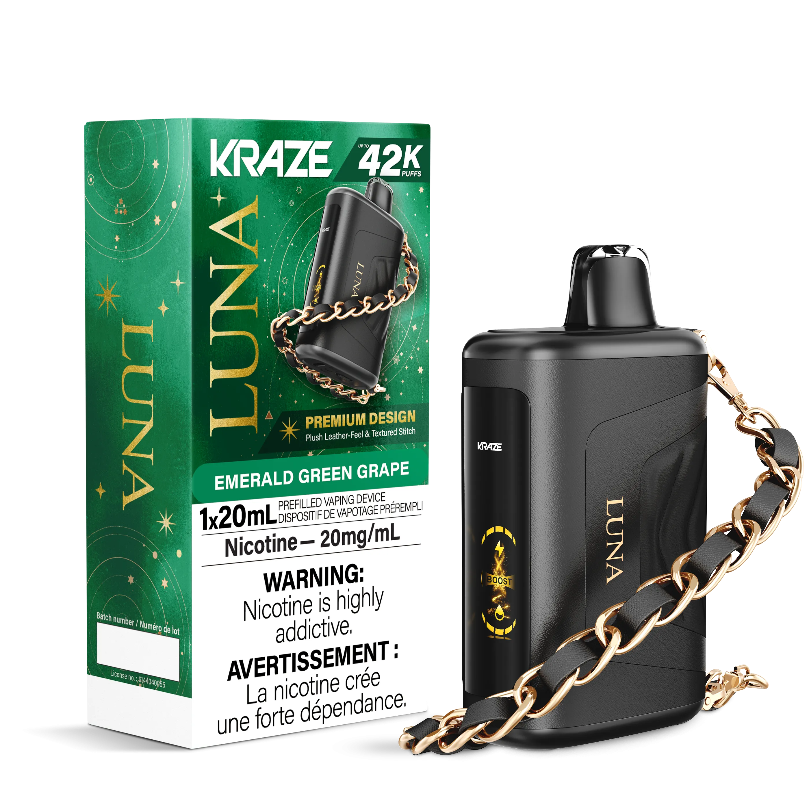 Emerald Green Grape - KRAZE Luna 42K Disposable