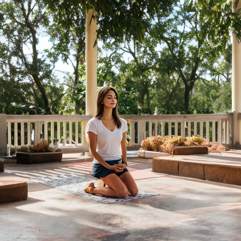 Ergonomic Wooden Meditation Bench for Seiza & Yoga Practice