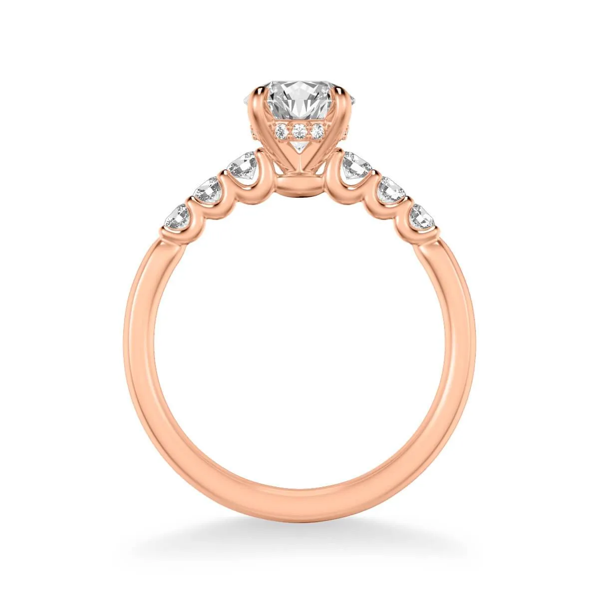 Erica Classic Side Stone Diamond Engagement Ring