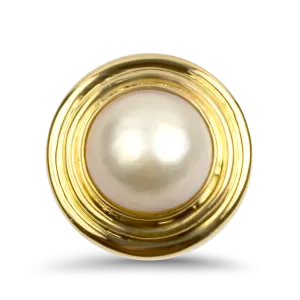 Estate 14k Yellow Gold Mabe Pearl Ring