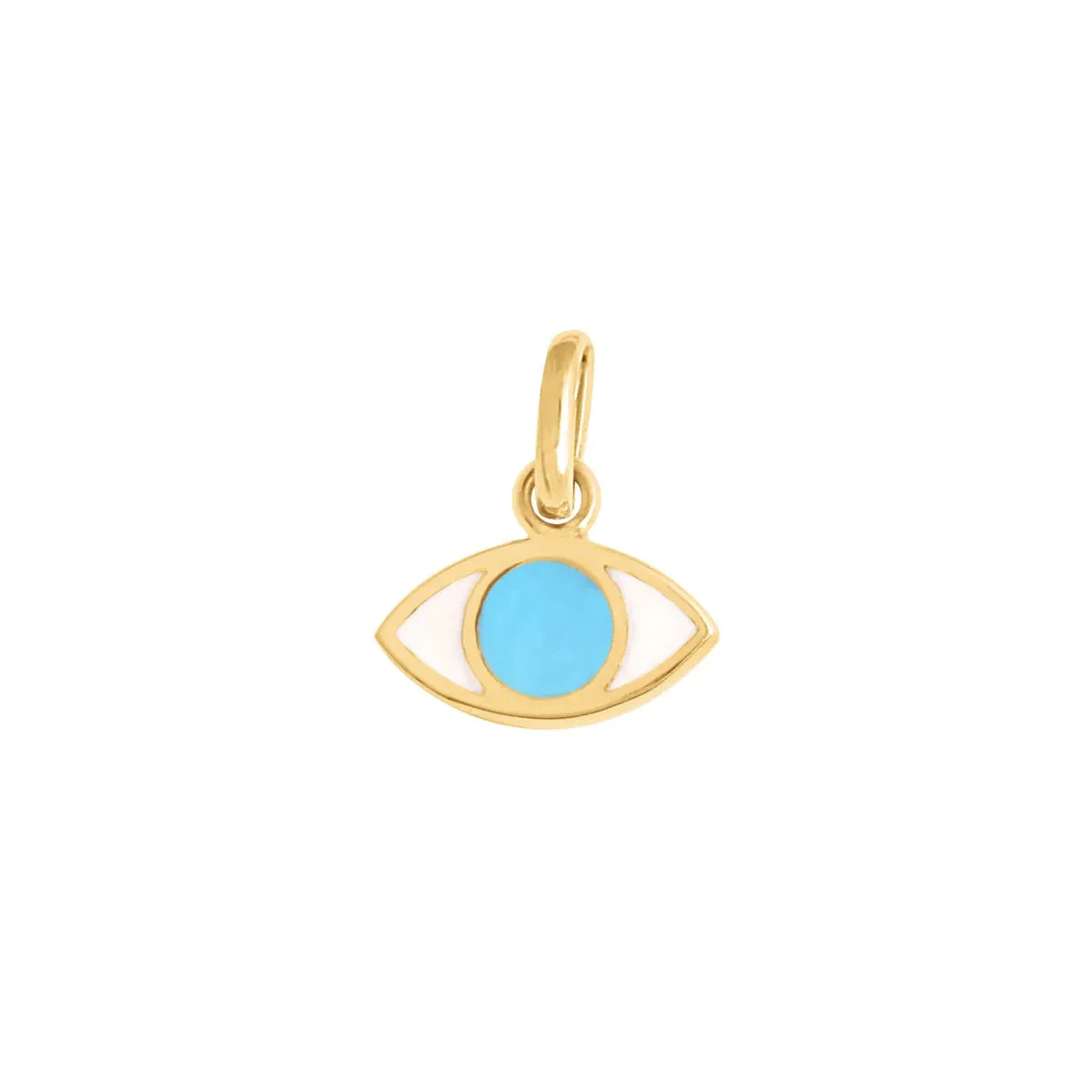 Eye Turquoise Resin Pendant