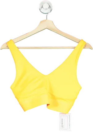 Fabletics Yellow Sports Bra UK S