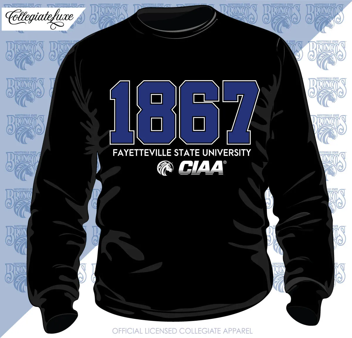 Fayetteville State | EST. Black Unisex Sweatshirt (bre)