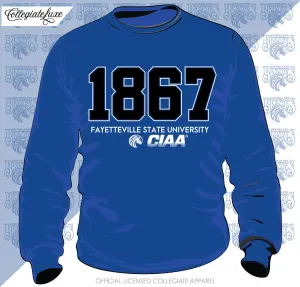 Fayetteville State | EST. Royal Blue Unisex Sweatshirt (**)