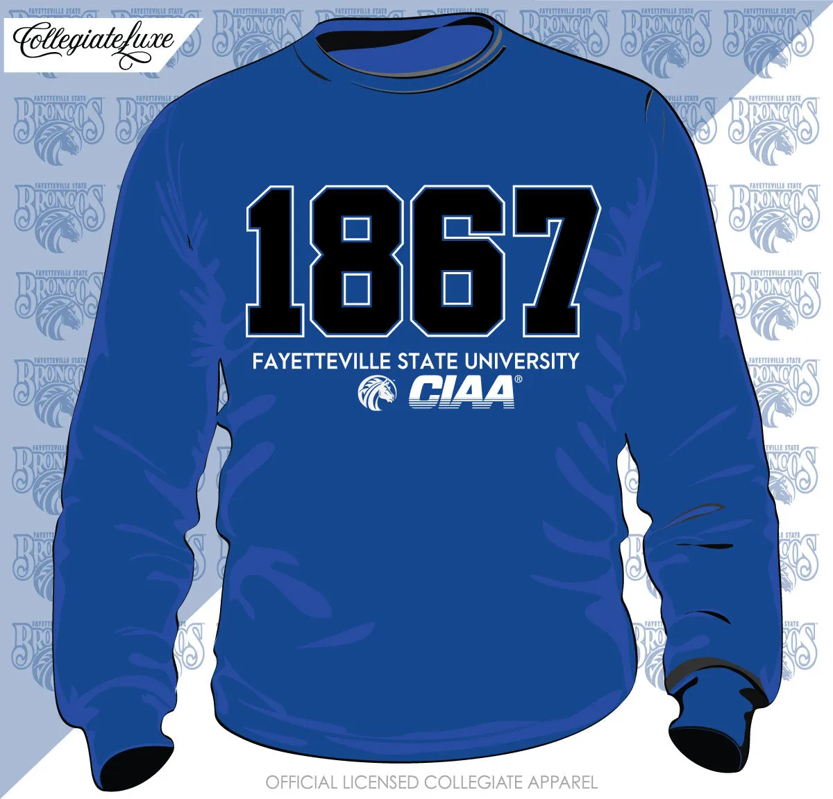 Fayetteville State | EST. Royal Blue Unisex Sweatshirt (**)