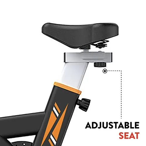 Fitkit FK2000 Flywheel 13.22lbs, Max Weight 120kg Bluetooth Enabled Exercise Spin Bike with Free At Home Installation and Trainer Led Sessions by cult.sport