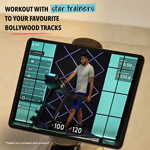 Fitkit FT150M (4.5HP Peak) Motorised Treadmill with Free Home Installation, 1 Year Warranty and Trainer Led Sessions by Cult.Sport