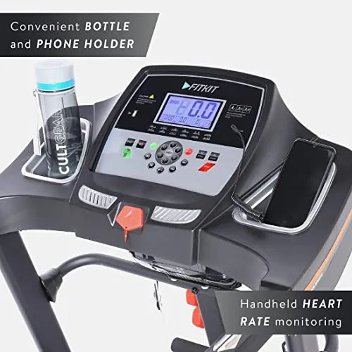 Fitkit FT150M (4.5HP Peak) Motorised Treadmill with Free Home Installation, 1 Year Warranty and Trainer Led Sessions by Cult.Sport