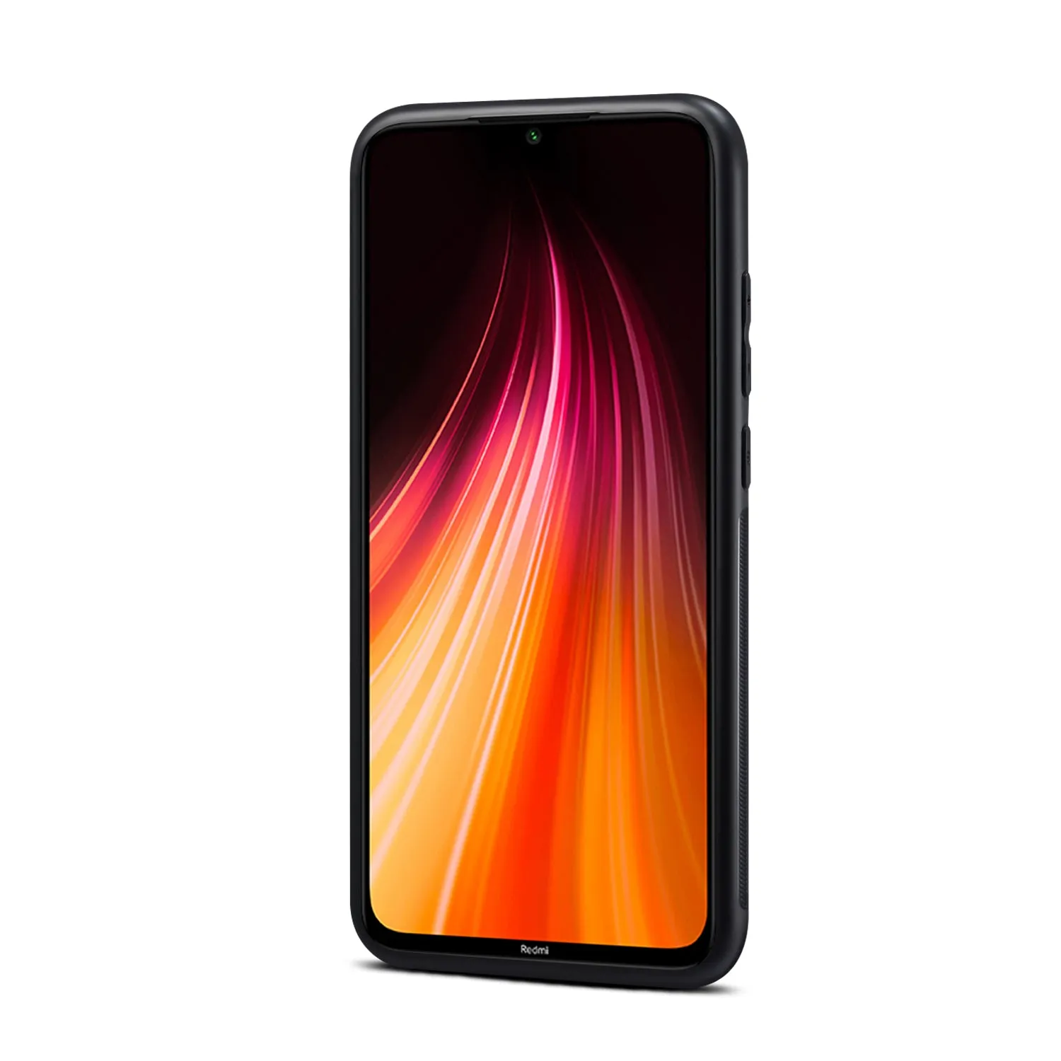 For Red Mi NOTE 8/8 Pro Cellphone Smart Shell 2-in-1 Textured PU Leather Card Holder Stand-viewing Overall Protection Case red