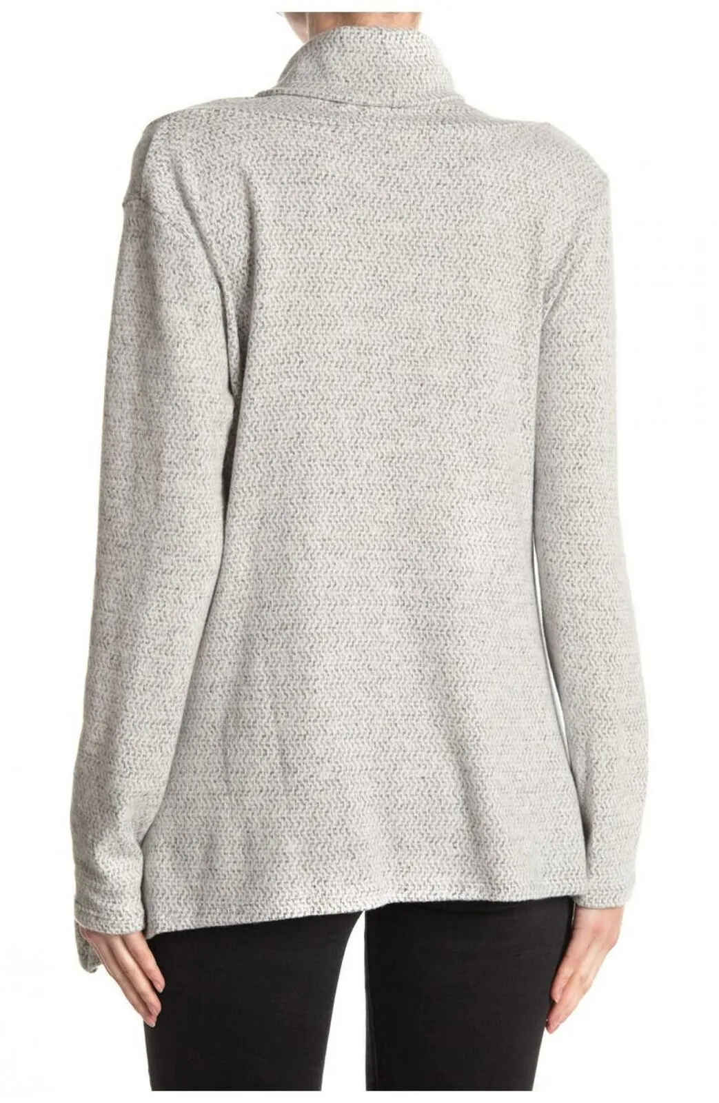 Forgotten Grace Women's Center Seam Knit Cowl Neck Sweater