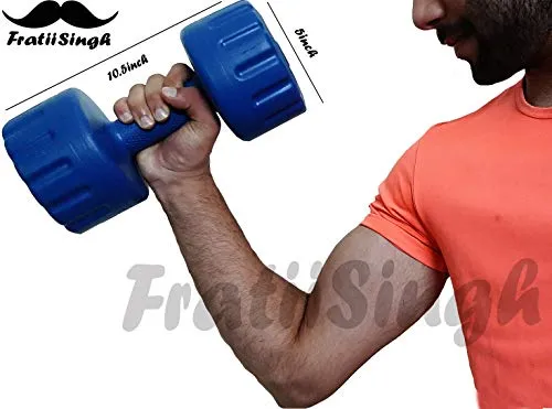 FratiiSingh's Dumbbells Set of 5 Kg{Pack of 2} for Unisex for Home Gym { 5 Kg X 2 Pcs. }