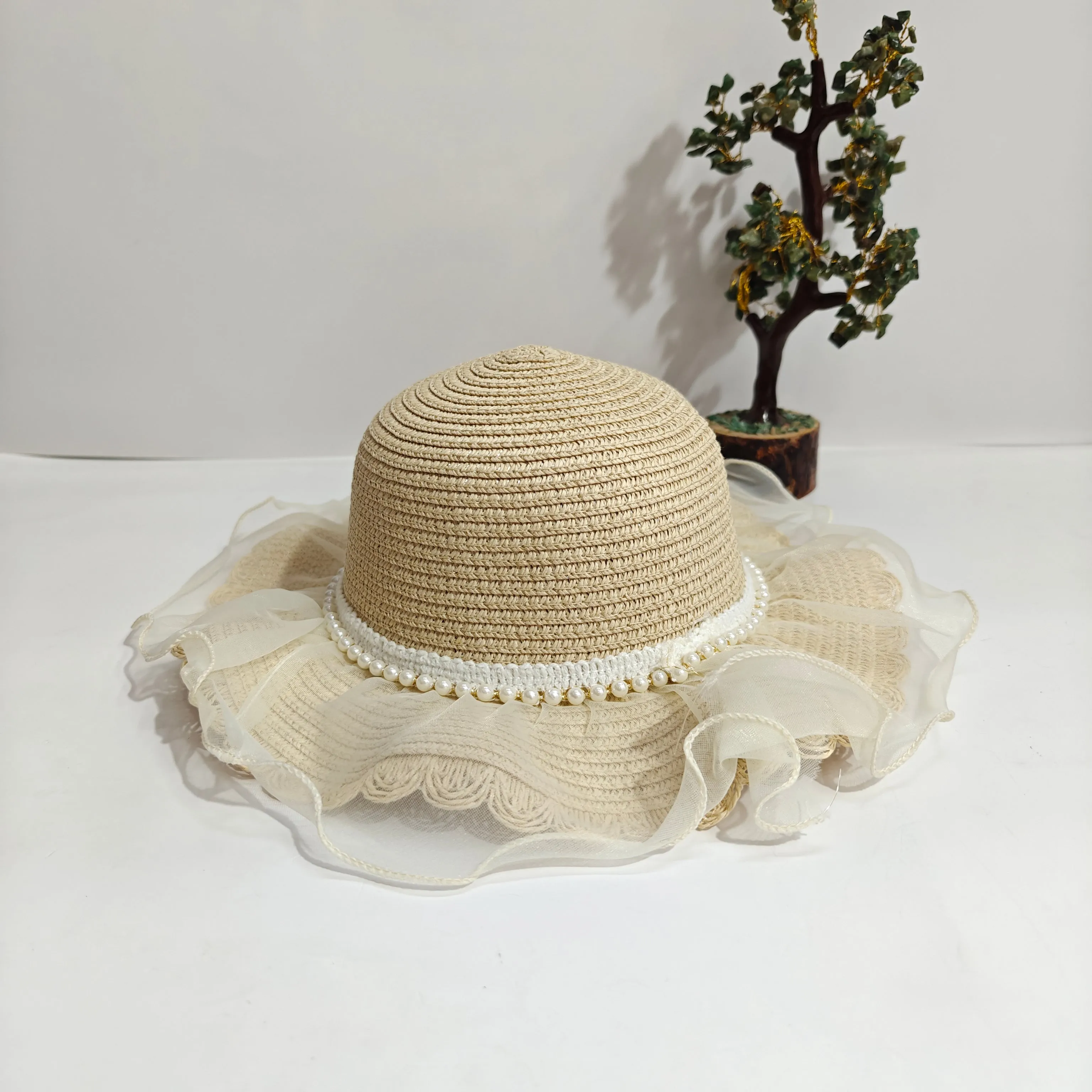 FRILL PEARL CLASSIC SUMMER HAT
