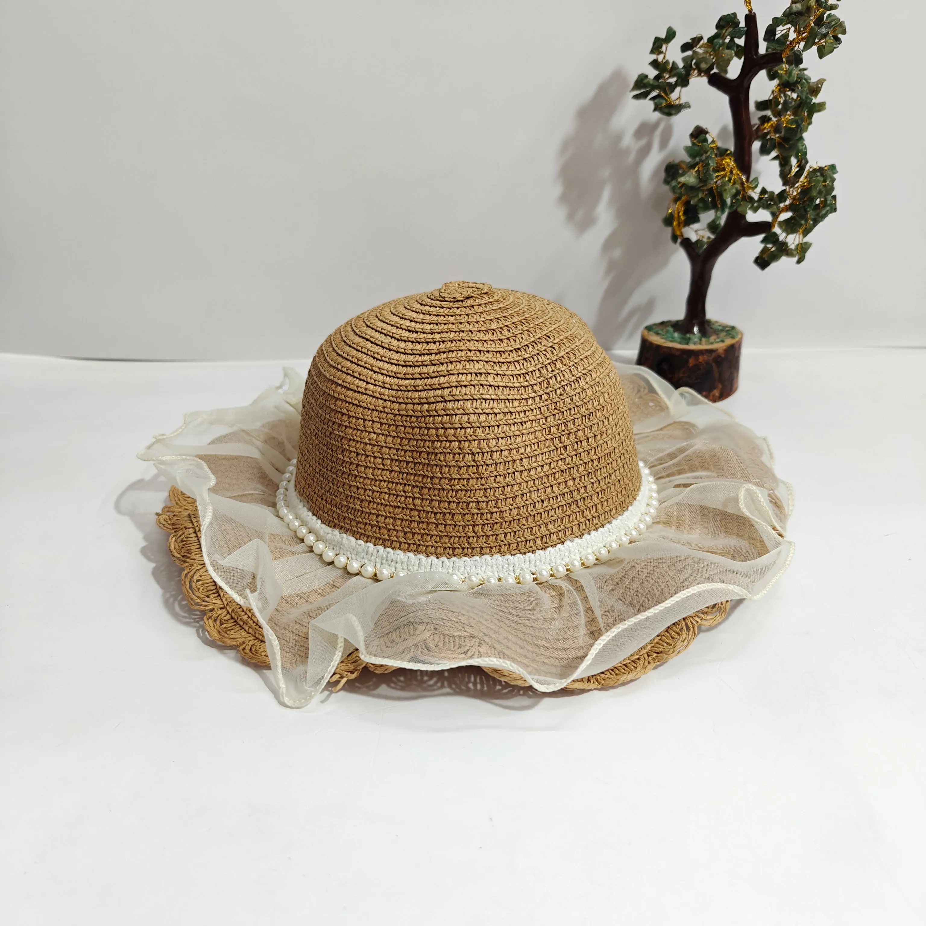 FRILL PEARL CLASSIC SUMMER HAT