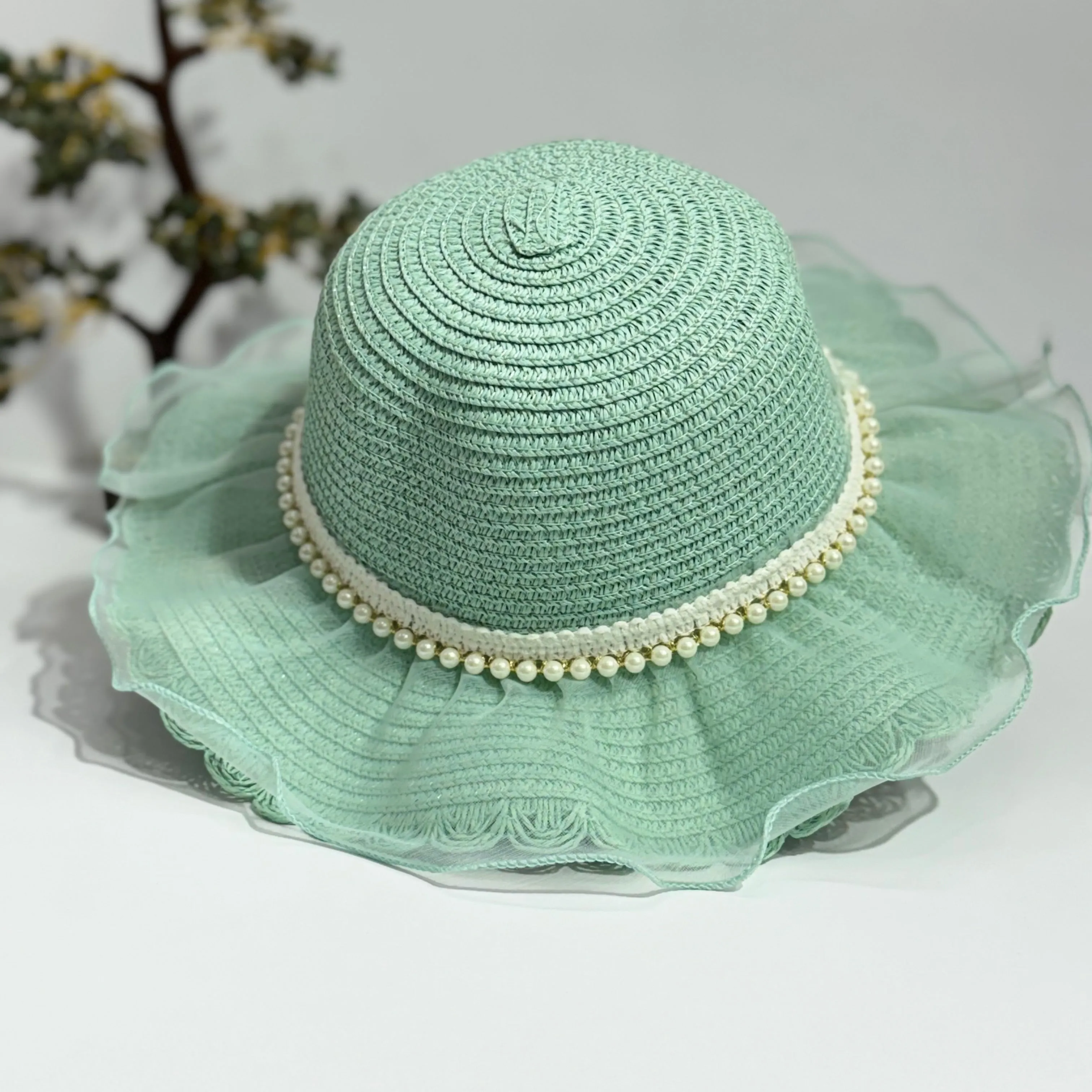 FRILL PEARL CLASSIC SUMMER HAT