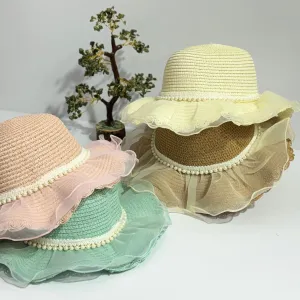 FRILL PEARL CLASSIC SUMMER HAT