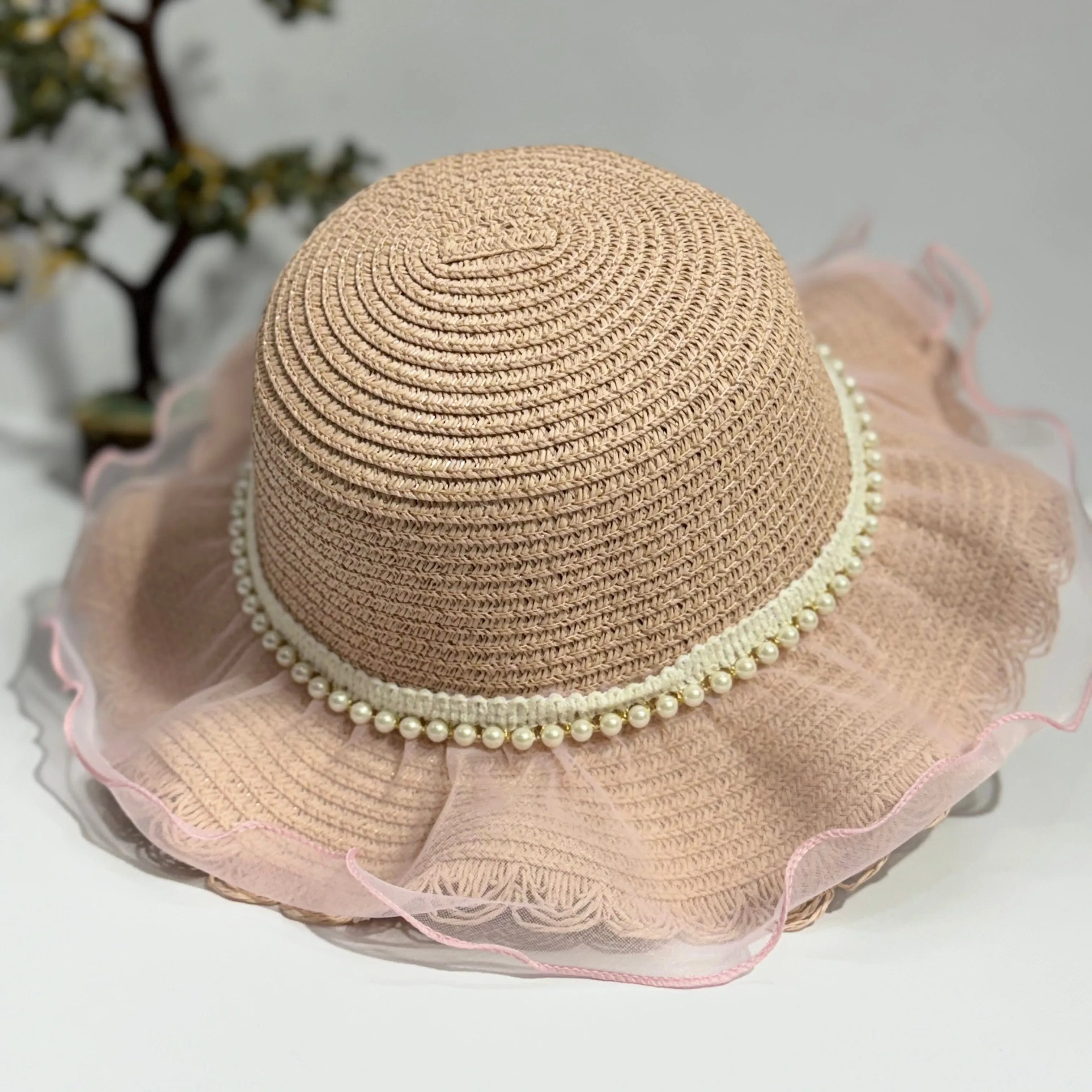 FRILL PEARL CLASSIC SUMMER HAT