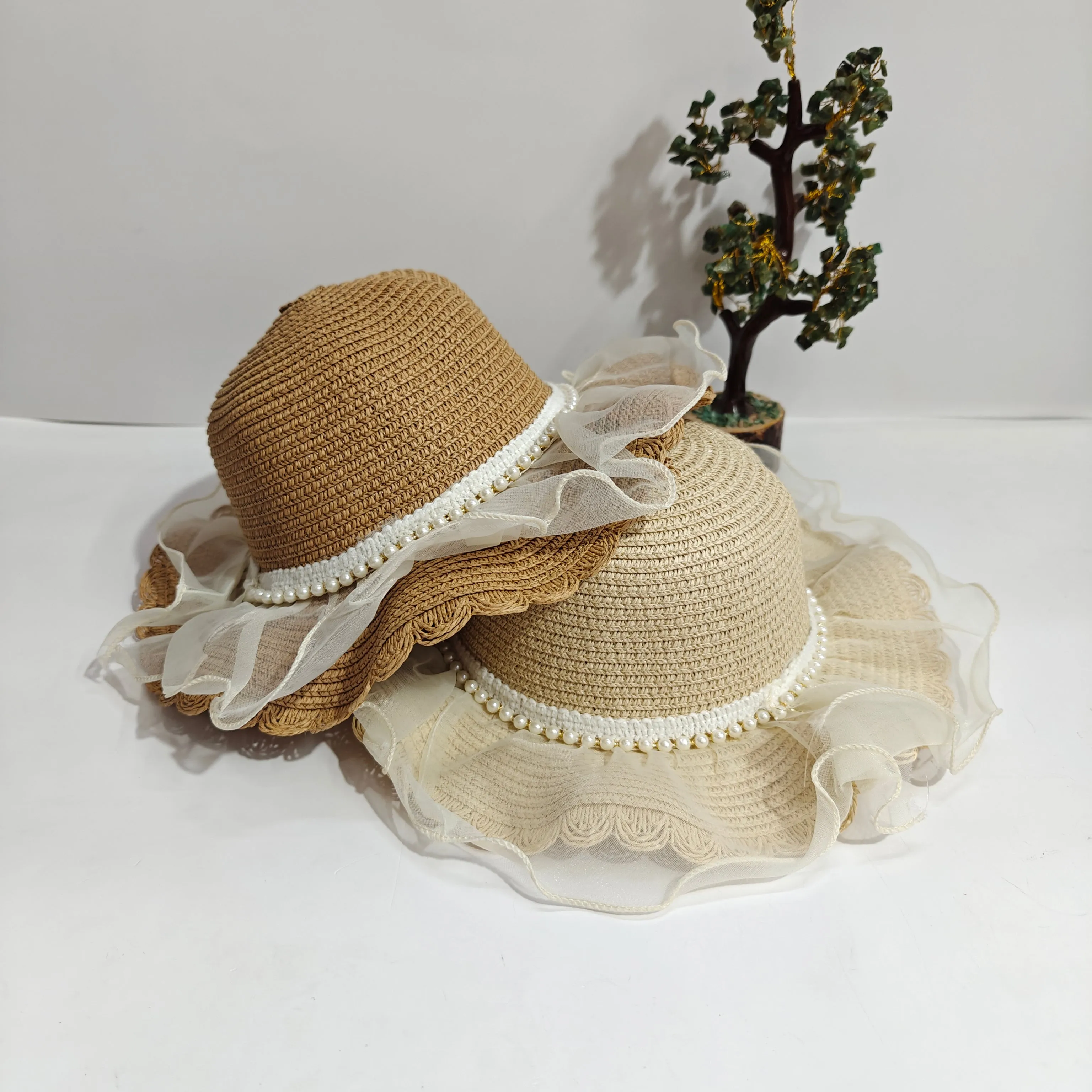 FRILL PEARL CLASSIC SUMMER HAT
