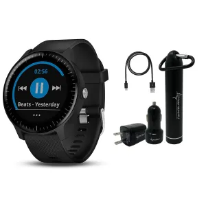 Garmin Vivoactive 3 GPS Smartwatch with Wearable4U Ultimate Power Pack Bundle