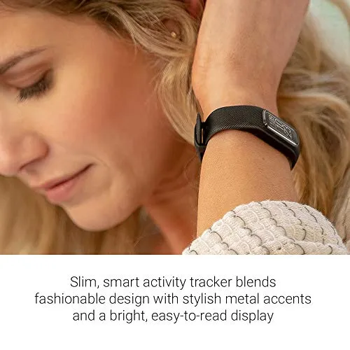 Garmin vivosmart 4, Activity and Fitness Tracker w/Pulse Ox and Heart Rate Monitor, Gold with Berry Band