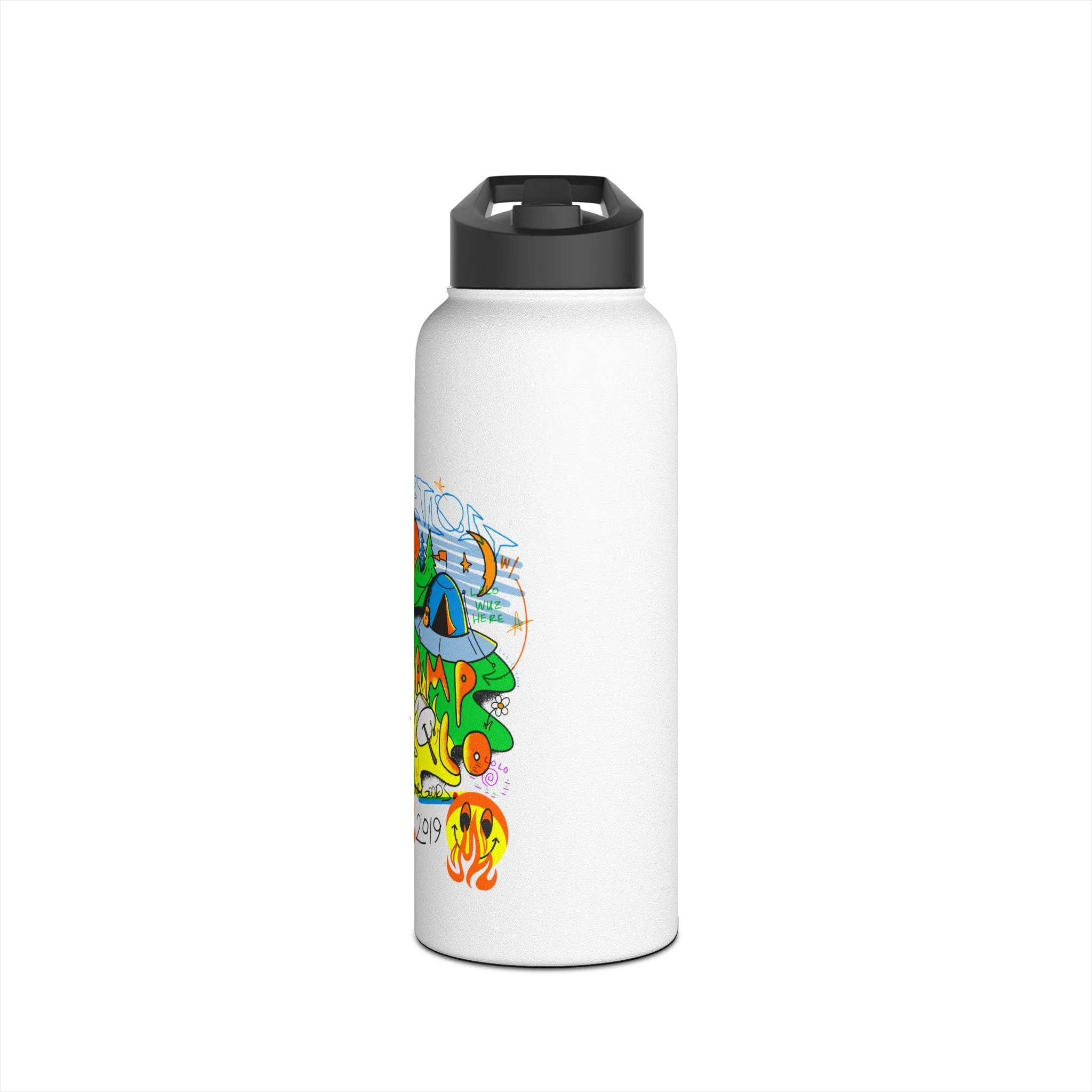 Get Lost Stainless Steel Water Bottle, Standard Lid