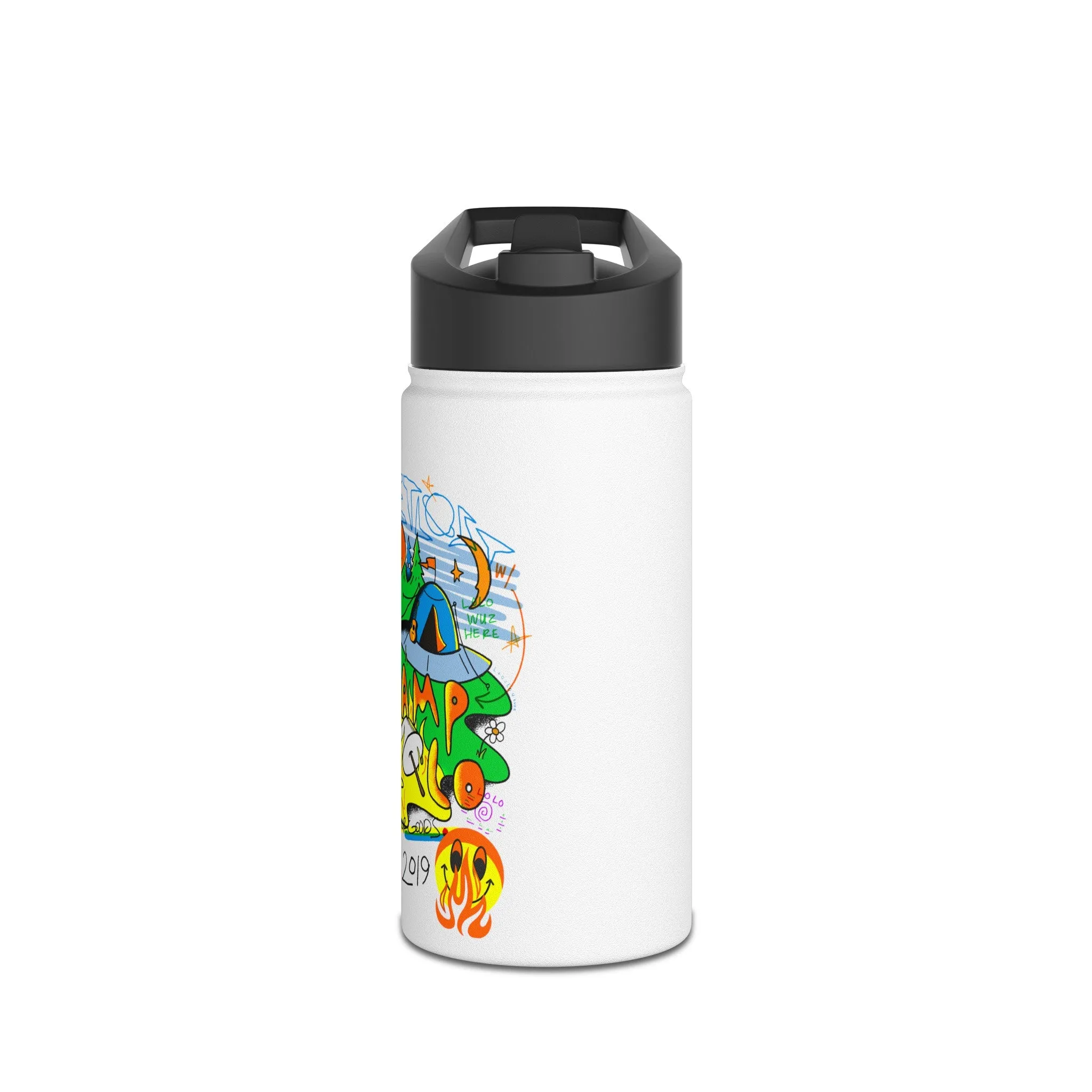 Get Lost Stainless Steel Water Bottle, Standard Lid