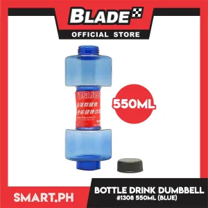 Gifts Tumbler Bottle Drink, Dumbbell Design 550ml 1308 Assorted Colors