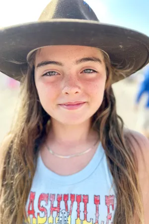 Girls Silver Herringbone Necklace